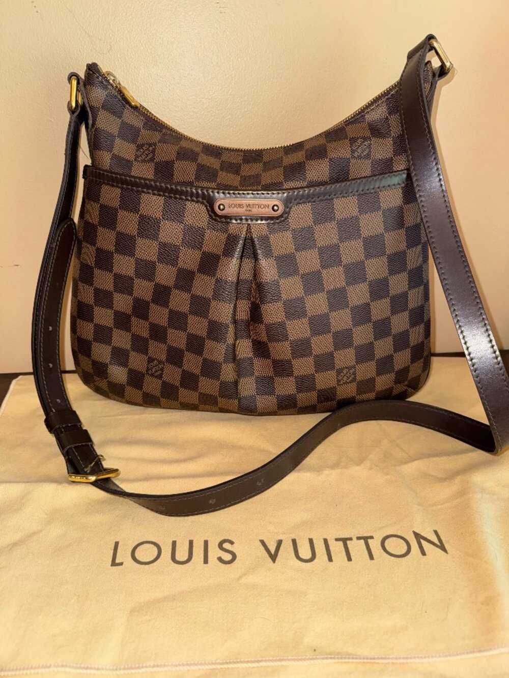 Louis Vuitton Damier Ebene Bloomsbury PM Crossbody Bag
